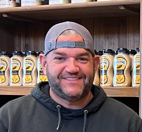 Mike Marcinko the owner of Pilsudski Mustard